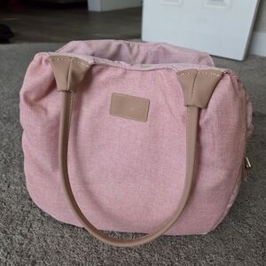 Circo Blush Pink Tote Bag with Tan Handles